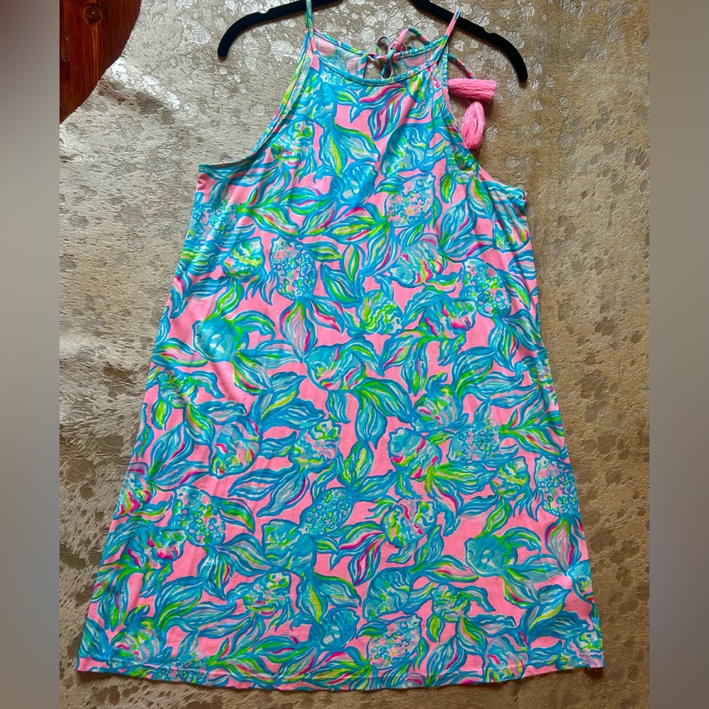 Lilly Pulitzer Margot Pelican Pink Off the Scales  Dress size S
NWOT